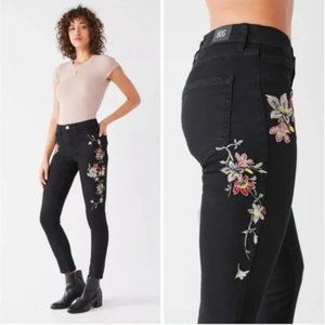 BDG High-Waisted Embroidered Skinny Jean
